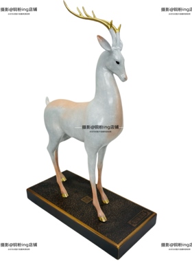 福禄呈祥鹿鸣家居工艺品