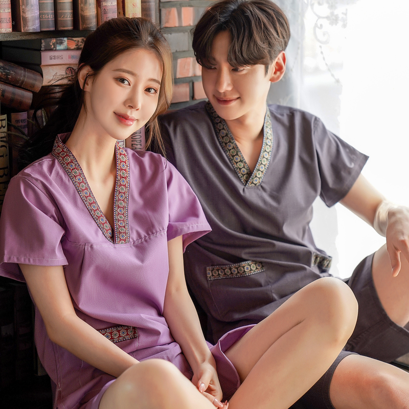 男女棉汗蒸服情侣浴服桑拿按摩服足疗服家居服美容服浴场服宾馆服,居家布艺,汗蒸服,淘宝优惠券,粉丝福利购,淘宝优惠卷