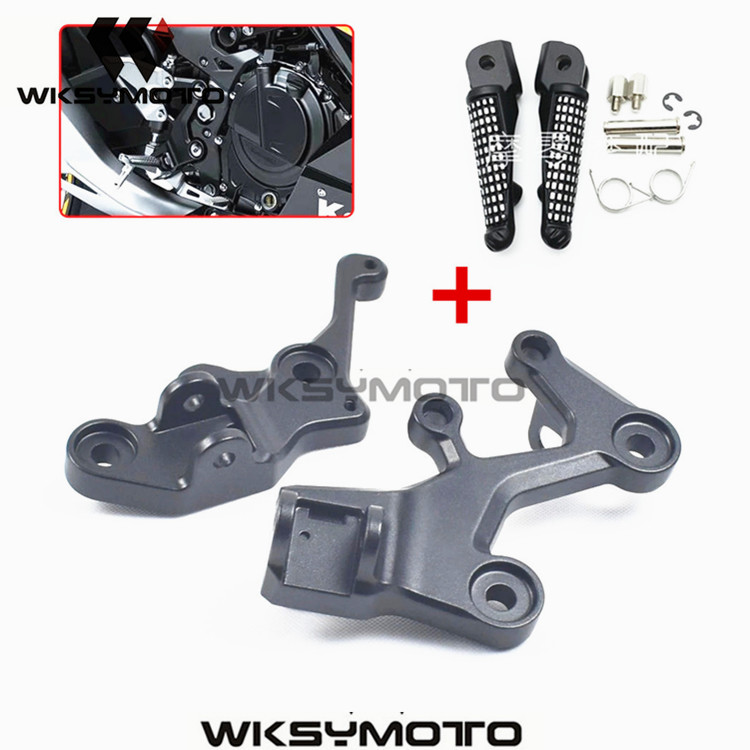 川崎NINJA400前脚踏支架图片