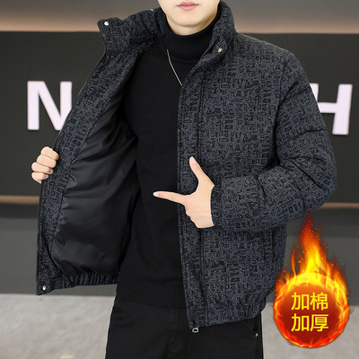 冬季男灯芯绒加厚保暖立领棉衣