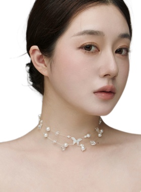 QIAOONE原创设计鱼线珍珠项链