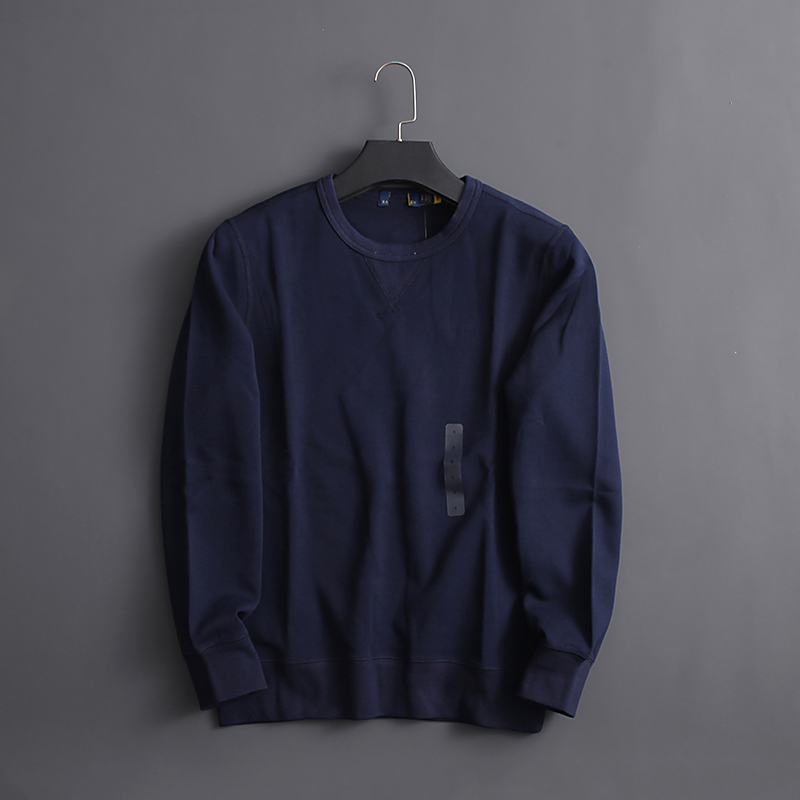thumbnail for Fashion Single Classic pure color Basics Double-Sided Fabric Retro Heavy Industry Minimalist Round Neck Sweatshirt