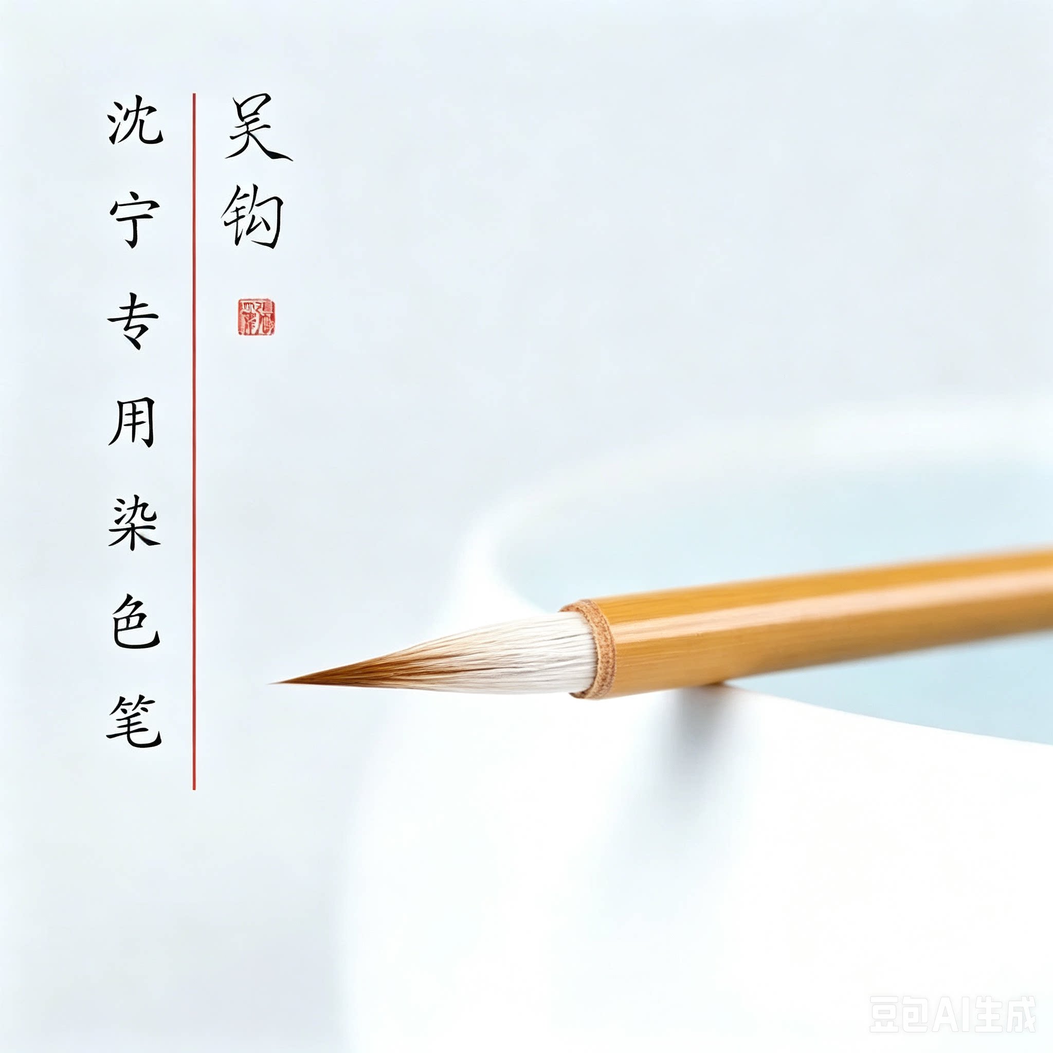 沈宁同款白云染色笔国画水彩染色专大小套装专业用笔单支中号勾线