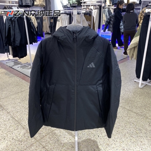 正品阿迪达斯男士连帽保暖防风运动休闲羽绒服外套 KQ5504 KQ5505