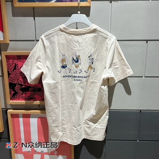 阿迪达斯男子夏季圆领纯棉宽松运动短袖T恤 IS0282 IS0283 IS0287
