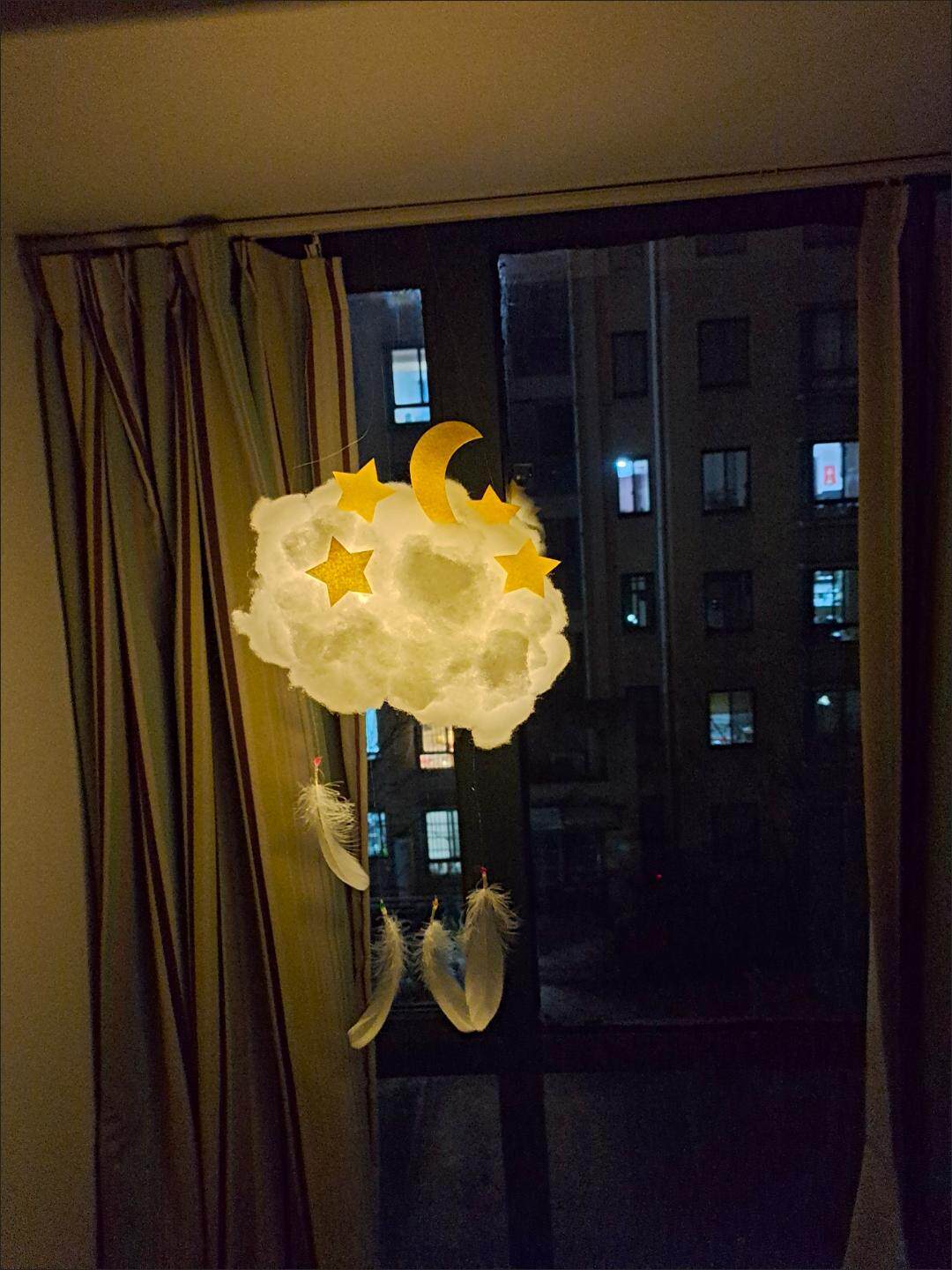 ins云朵灯diy材料包手工棉花灯网红房间布置装饰灯少女心宿舍挂饰