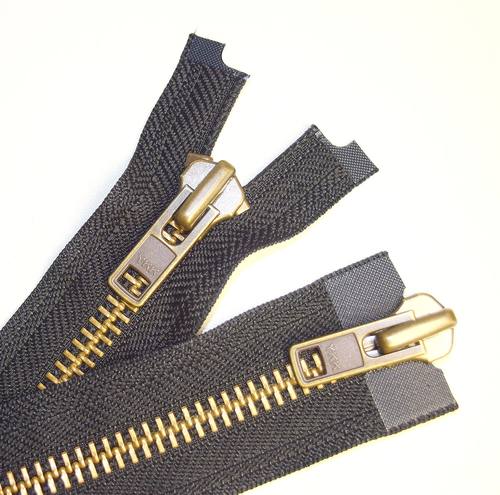 YKK8号10号金属青古铜双开拉链