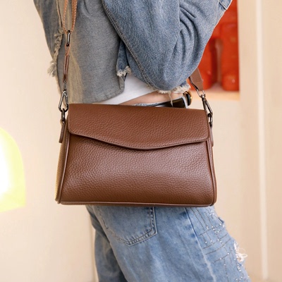 真皮轻奢腋下包女百搭通勤斜挎