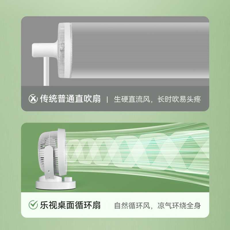 乐视空气循环扇涡轮对流办公室台
