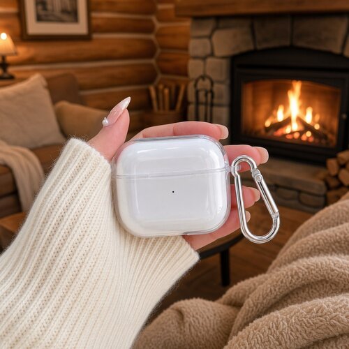 防刮耳机盒保护壳透明软壳适用airpods1/2/3/4/pro/pro2/pro3苹果AirPods保护套轻薄保护全包保护高清透明