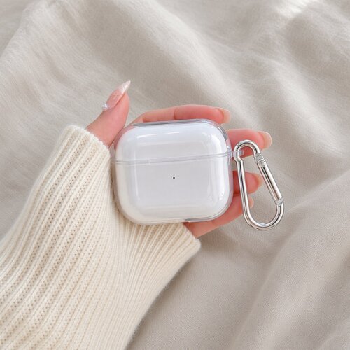 无线耳机套高透透明耳机壳适用airpods1/2/3/4/pro/pro2/pro3苹果AirPods保护套耐磨便携保护壳全包保护