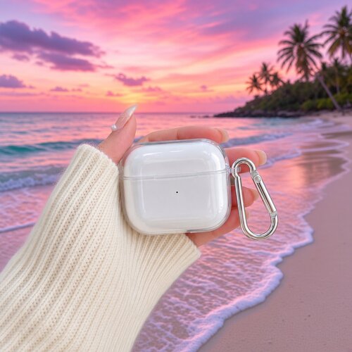 耳机盒保护壳透明耳机保护套适用airpods1/2/3/4/pro/pro2/pro3苹果AirPods保护套新款轻薄保护简约全包防护