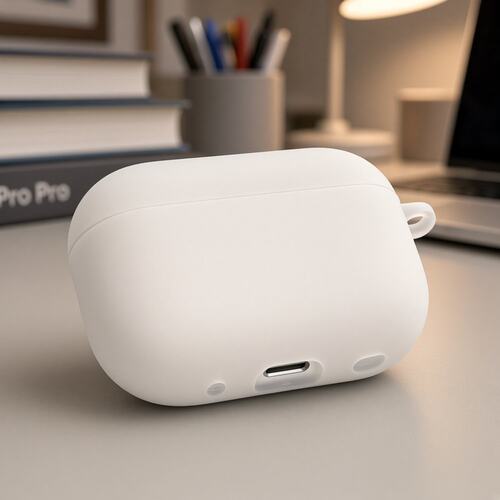 防摔保护白色磨砂保护套苹果AirPods保护套适用airpods1/2/3/4/5/pro/pro2/pro3充电盒保护套软壳耳机保护套