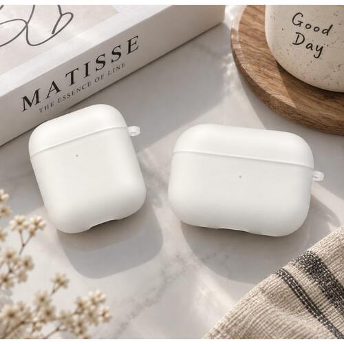 轻薄保护壳半透明磨砂保护壳苹果AirPods保护套适用airpods1/2/3/4/5/pro/pro2/pro3轻薄新款无线耳机套