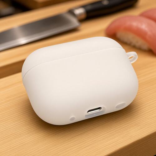 半透明保护套磨砂白保护壳全包适用airpods1/2/3/4/5/pro/pro2/pro3苹果AirPods保护套磨砂保护套白色防摔