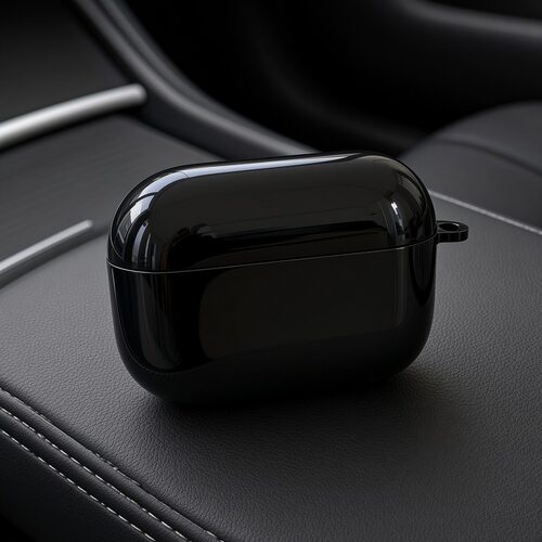 适用airpods1/2/3/4/pro/pro2/pro3苹果AirPods保护套轻薄保护简约保护套黑色耳机保护套全包保护防刮保护套