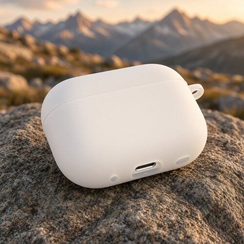 防刮保护白色保护壳适用airpods1/2/3/4/5/pro/pro2/pro3磨砂白耳机壳苹果AirPods保护套磨砂保护套软壳