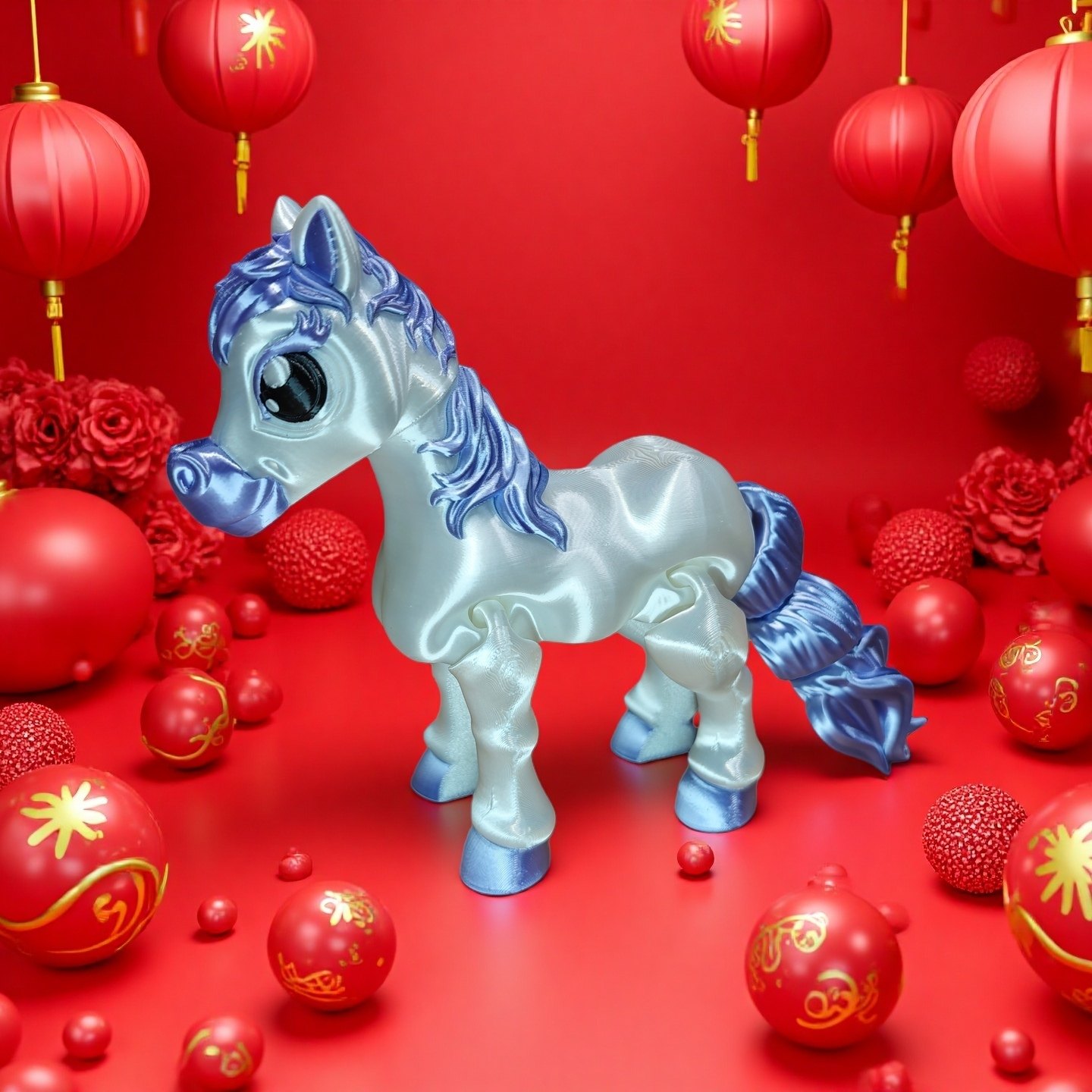 新年马生肖手办可爱萌趣儿童关节可动玩具爆款新品3D打印超炫模型,家居饰品,3D模型摆件,淘宝优惠券,粉丝福利购,淘宝优惠卷