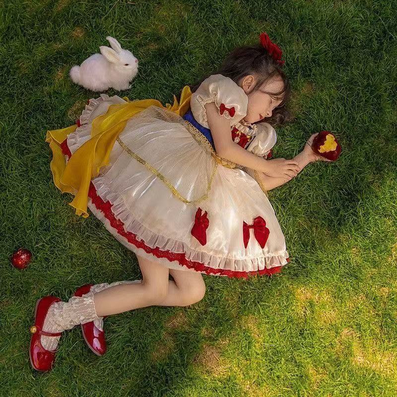 女童夏季款洛丽塔白雪公主裙洋气儿童夏季连衣裙女孩纱裙生日裙子