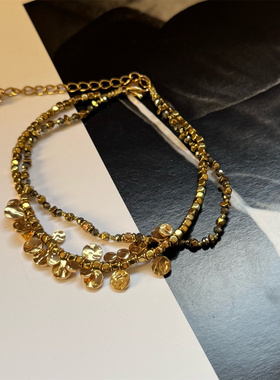 minicyber铜镀金手链时尚度假风