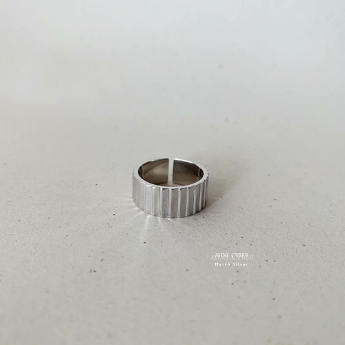 阶梯造型戒指minicyber925纯银
