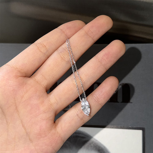 minicyberS925纯银镶5A锆石项链