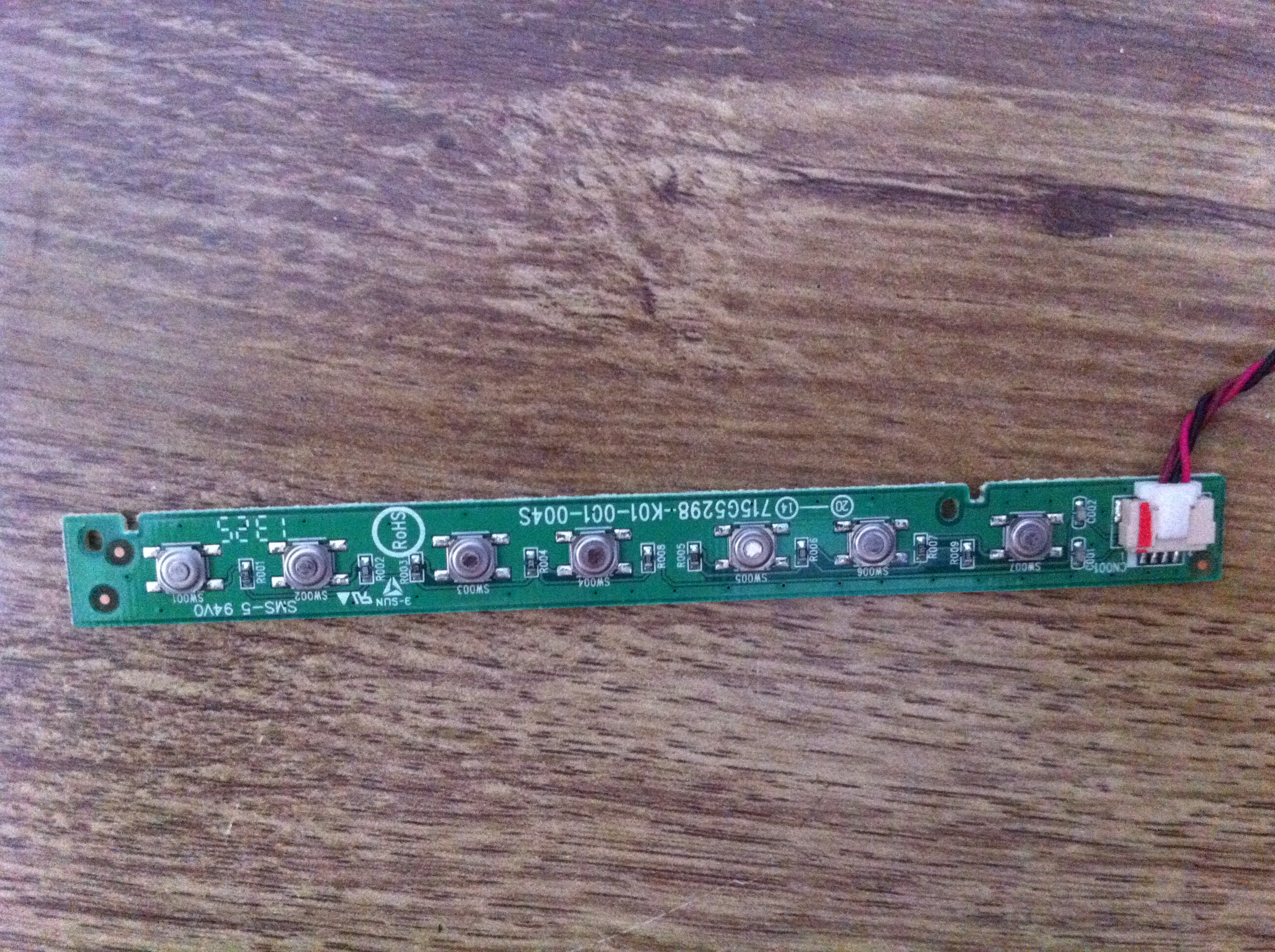 乐视LETV S50 3D按键板715G5298-K01-001-004S