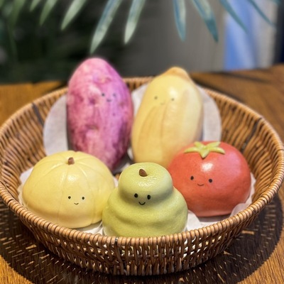 元气馒馒新中式营养包子紫薯馒头紫米馒头手工馒头