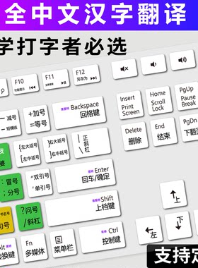 适用中专生电脑计算机课学习助手练习打字专用外接键盘垫盲打神器