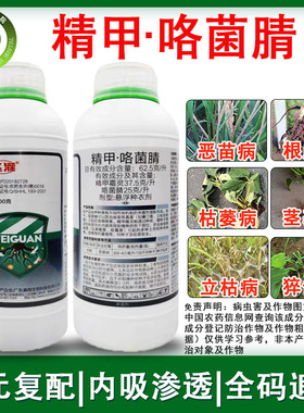 精甲霜灵咯菌腈  蔬菜草莓根腐病恶苗病茎基腐病种衣剂农药杀菌剂