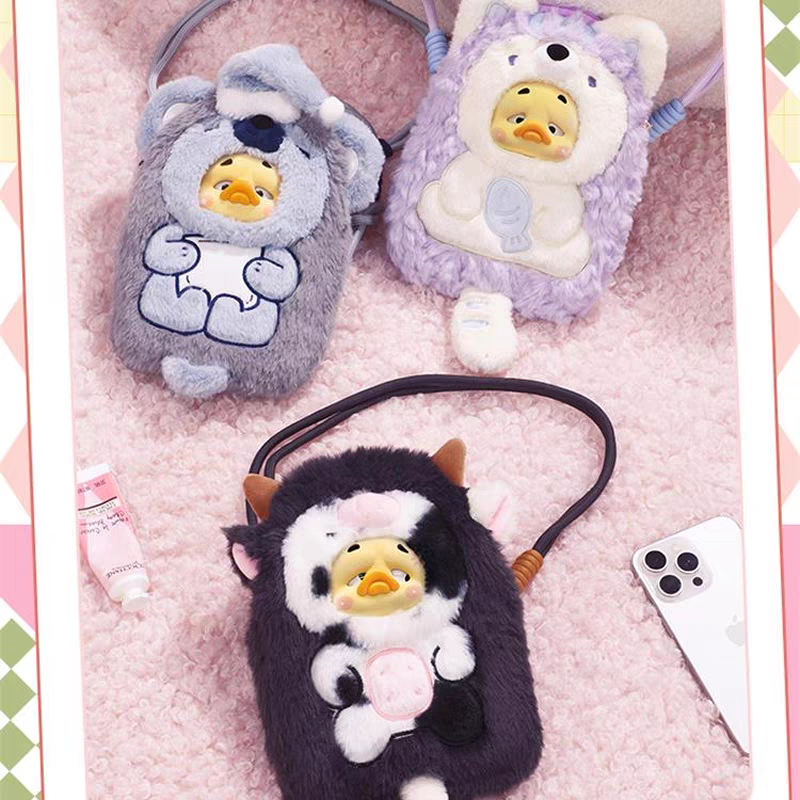 正版UPSETDUCK烦人鸭盲盒伴你同行鸭手机包毛绒挂件可爱女生礼物