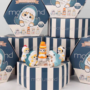正版猫福珊迪盲盒森萌系列公仔迷你手办鲨鱼猫潮玩摆件玩偶礼物