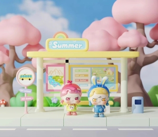 正版新品逃逃幼稚园开学季萌粒盲盒可爱摆件礼物女带编号潮流玩具