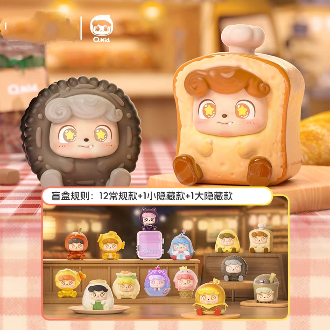 现货正版Q宝街头料理王mini盲盒可爱摆件潮玩具公仔手办生日礼物