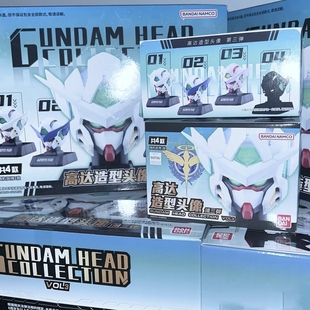 正版万代BANDAI机动战士高达造型头像第三弹系列盲盒玩具摆件手办
