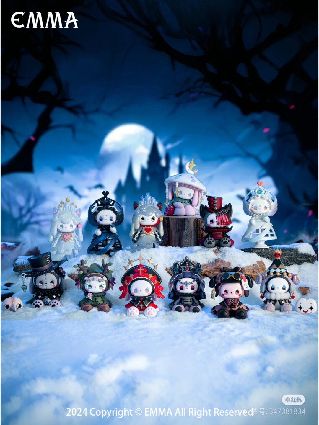 现货正版秘境森林emma暴风雪山庄盲盒暗黑风摆件玩具公仔手办礼物