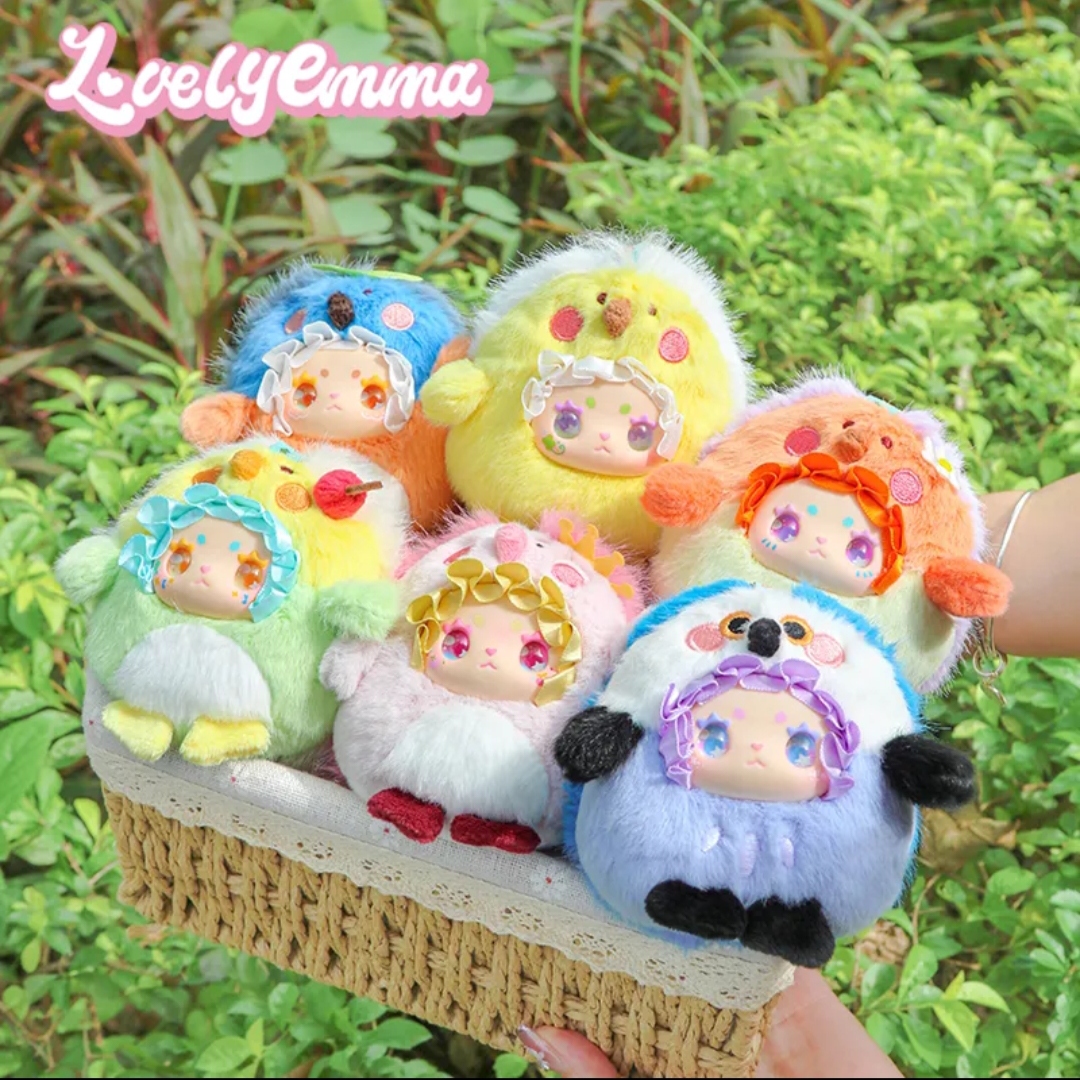 正版LOVELY EMMA小肥啾出逃计划毛绒盲盒搪胶公仔挂件可爱女礼物