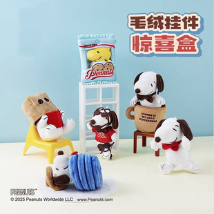 正版PEANUTS史努比SO COOL毛绒挂件惊喜盒可爱生日礼物送女友玩偶