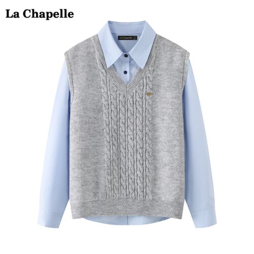 拉夏贝尔LaChapelle衬衫两件套女
