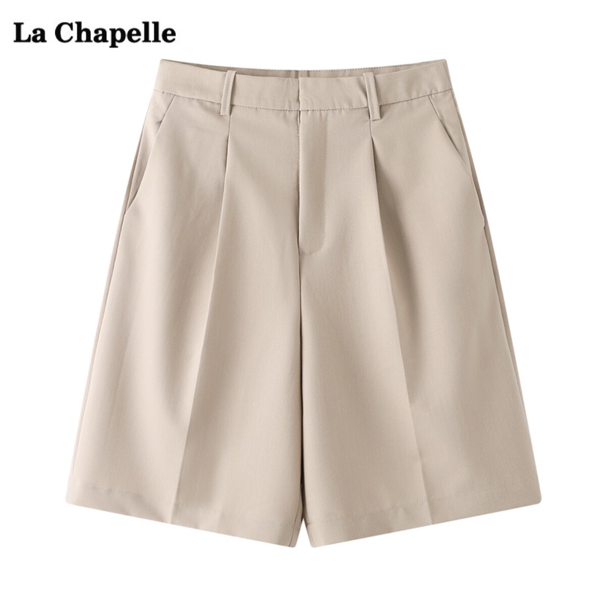 拉夏贝尔/La Chapelle高腰西装短裤女夏季休闲显瘦五分中裤阔腿裤怎么看?