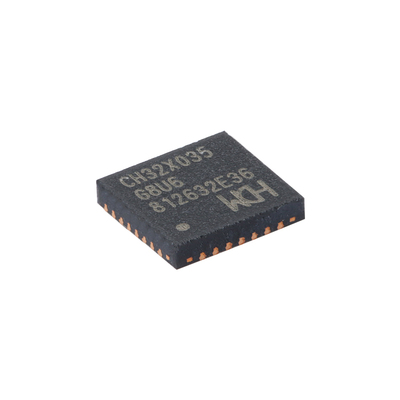 原装正品 CH32X035G8U6 QFN-28 RISC-V内核 32位微控制器-MCU