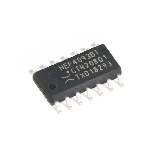 原装正品 HEF4093BT,653 SOIC-14 四路2输入与非门施密特触发器