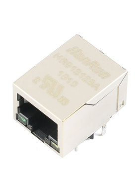 原装正品 HR913129A RJ45插座 100Base-T WiFi网络连接器 带LED