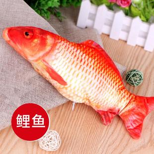 仿真跳跳鱼男孩玩具会跑跳动的摇摆鱼小丑鱼儿童宝宝电动鲫鱼模型