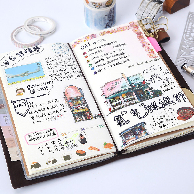 tn旅行手帐本复古随身笔记本文具