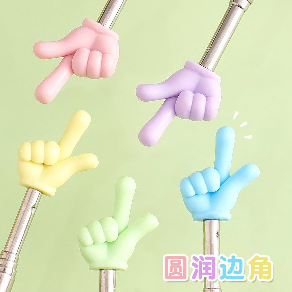 不锈钢伸缩教学指读棒塑料防滑手