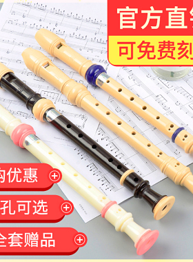 高音德式竖笛6孔8孔学生儿童初学者六孔八孔成人零基础竖笛子
