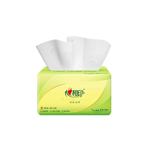 心相印纸巾抽纸150抽家用整箱实惠装餐巾纸面巾纸心心相印纸抽