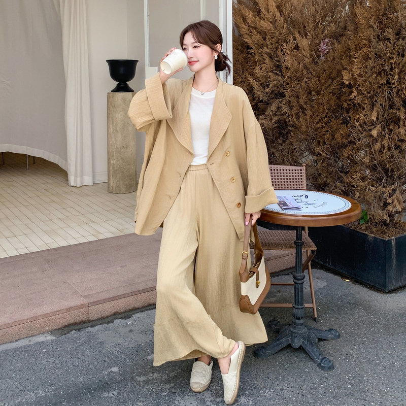 【档口】西装阔腿裤两件套C155-855-P185控278,女装套装/套裙,2C155