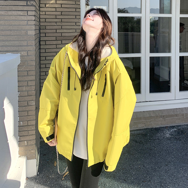 【档口】黄色冲锋衣C155-6010-P145控218,女装套装/套裙,2C155